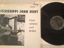 Mississippi John Hurt - Folk Songs & Blues - Piedmont PLP 13157 Mint Orig.