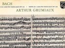 GRUMIAUX - BACH - VIOLIN SONATAS & PARTITAS COMPLETE 3 LP - PHILIPS MONO ED1 NM+