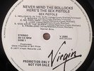 Sex Pistols Never Mind The Bollocks Australian White Label Promo