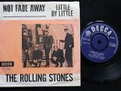 ROLLING STONES Not Fade Away RARE DANISH 45  PS UK Decca 7