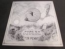 CYCLES TIN PENNY RARE 1971 PRIVATE PRESS PSYCH NYC CONCERT COLLECTIVE SILVER C