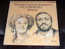 Verdi: LA TRAVIATA LUCIANO PAVAROTTI Bonynge JOAN SUTHERLAND London 3-LP