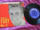 BILLY FURY EP RECORD, NO. 2. EX/EX. DFE 6699. GREAT CONDITION, GREAT TRACKS.