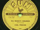CARL PERKINS (Boppin' The Blues / All Mama's)   ROCKABILLY 78 RPM RECORD