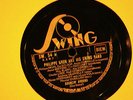PHILIPPE BRUN Swing Band 10 Inch 78rpm Glass Record Bouncin Around_Blues Swing