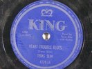 Blues 78 TEXAS SLIM Heart Trouble Blues / Slim's Stomp on King