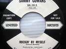 SAMMY GOWANS Rockin By Myself  Kissin at the Drive-In WHITE LABEL PROMO 45 CC142