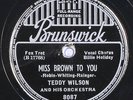78 RPM --Billie Holiday (with Teddy Wilson's Orchestra), Brunswick 8087, E-