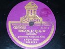 GUITAR 78 rpm RECORD Odeon MIGUEL LLOBET & MARIA LUISA ANIDO Huella / Romanza