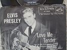 Elvis Presley - Love Me Tender -  Black / White PS + Rare 45