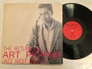 ART PEPPER QUARTET - The Return of Art Pepper LP Orig DG Mono JAZZ WEST JWLP-10