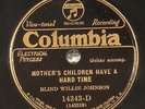 Blind Willie Johnson, Columbia 14343, V+
