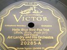 ART LANDRY 78rpm Hello Blue Bird Hugs & Kisses VICTOR 20285 NM E++