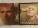 David Bowie 2 lp's SPACE ODDITY with poster & lyrics HUNKY DORY with lyrics