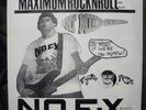 Nofx vinyl record RARE Maximum rock and roll