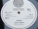 BLACK SABBATH - PARANOID - UK LP -  VERTIGO SMALL SWIRL -   EX/VG+