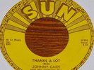 JOHNNY CASH   LUTHER   THANKS   MEMPHIS SUN VINYL 7
