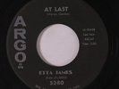ETTA JAMES: At Last / I Just Want To Make Love To You 45 rare Soul
