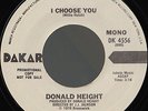 DONALD HEIGHT I Choose You SOUL 45 listen