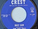 The CEE GEES 45 Buzz Saw  CREST 1088  VG+ 1961 instrumental Instro GLEN CAMPBELL