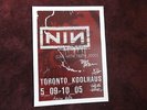 NINE INCH NAILS (NIN) Live With Teeth 2005 FULLY SIGNED CANADIAN TOUR POSTER
