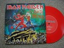  IRON MAIDEN RUN TO THE HILLS TOTAL ECLIPSE UK W/PS RED VINYL NM 