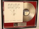 AC/DC, Flick Of The Switch, mit Cover, Platin Record, Schallplatte, gold, AC DC