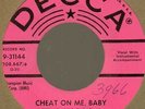 Rockin' Saints Cheat on me baby/Half and half Decca 31144 pink dj rocknroll 45