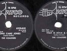 The Coasters 78 RPM Rock'N Roll Record Along Came Jones / That Is Rock & Roll