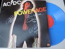ACDC SIGNED POWERAGE ALBUM  LP + BLUE VINYL