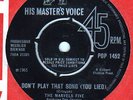 L K**PSYCH BEAT**SOUL**DON'T PLAY THAT SONG* 45rpm**THE MARVELS FIVE** 7