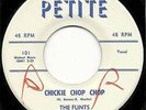 THE FLINTS RARE DOO WOP ROCKER ON PETITE LABLE CHICKIE CHOP CHOP PROMO #101