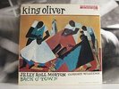 KING OLIVER JELLY ROLL MORTON - BACK O' TOWN LP EX+ RIVERSIDE MONO DG RLP 12-130