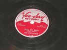 Tell me Baby /  I really do   The Five Echos  on  VEE-JAY  1954  78   RARE 