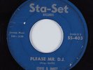 R&B Soul 45 EDDIE & MARY Please Mr. D.J. STA-SET HEAR