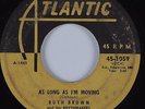 R&B Jump Blues 45 RUTH BROWN As Long As I'm Moving ATLANTIC HEAR