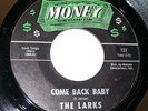 Soul 45 - The Larks - Come back baby - Mint-