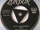 CHUCK WILLIS-BETTY AND DUPREE/MY CRYING EYES - LONDON 45-HLE 8595 EX