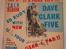 1965 LP Music Vinly Record DAVE CLARK FIVE Ed Rudy Talk Album US Tour SIGNED