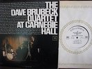 DAVE BRUBECK QUARTET @ CARNEGIE HALL   1963 TWO LP MONO SET   WL PROMO   NM/NM
