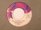 FREDDY SCOTT You Got What I Need on Shout Soul Funk 45 Breaks Hear