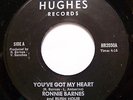 RONNIE BARNES Rush Hour You've Got My Heart HUGHES 2050 45 Record Modern Soul