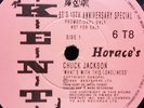 Chuck Jackson KENT HORACES 13th ANIVERSARY SPECIAL 45 Northern Soul & Motown DJs