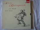 coffret 2 Laser Disc 30cm - Rostropovich - J.S Bach : Cello suites Cover S. Dali