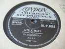 FATS DOMINO * LITTLE MARY / THE PRISONERS SONG *EX
