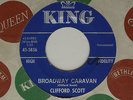 1964 Mod Soul 45 CLIFFORD SCOTT Broadway Caravan / Tossed Salad  KING 5836 EX