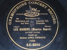 OPERA 78 rpm RECORD G&T Soprano ANNA THIBAUD Les Baisers MAURICE DEPRET French