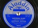 Blues 78 LIGHTNING HOPKINS Shotgun Blues / Rollin' Blues on Aladdin