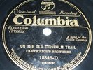 CARTWRIGHT BROTHERS 78 rpm COLUMBIA 15346 pre war country E