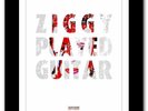 DAVID BOWIE Ziggy Stardust ? song lyrics typography guitar poster art print